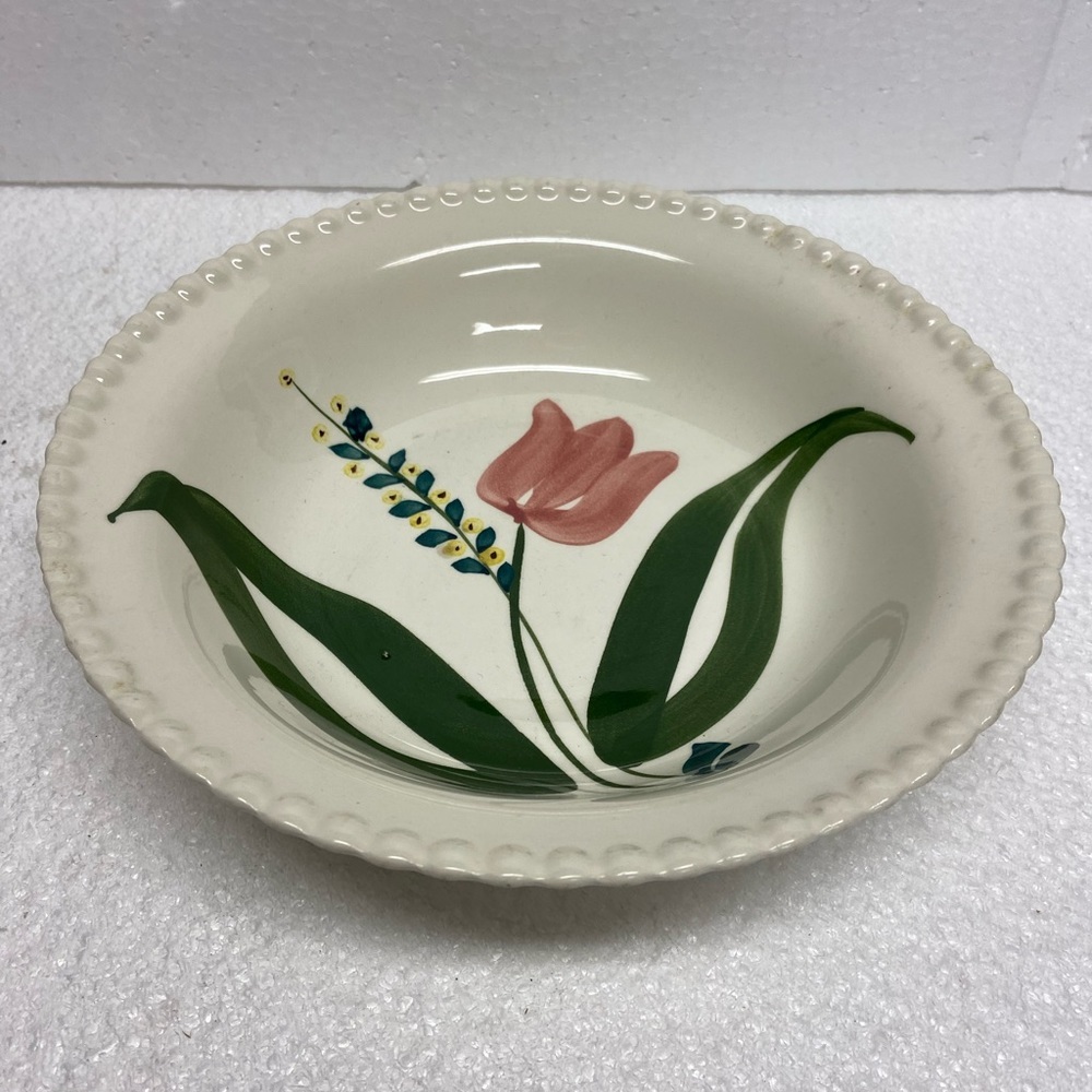 Blue Ridge Southern Potteries Serving Bowl Dutch Bouquet Pattern - Picture 5 of 9